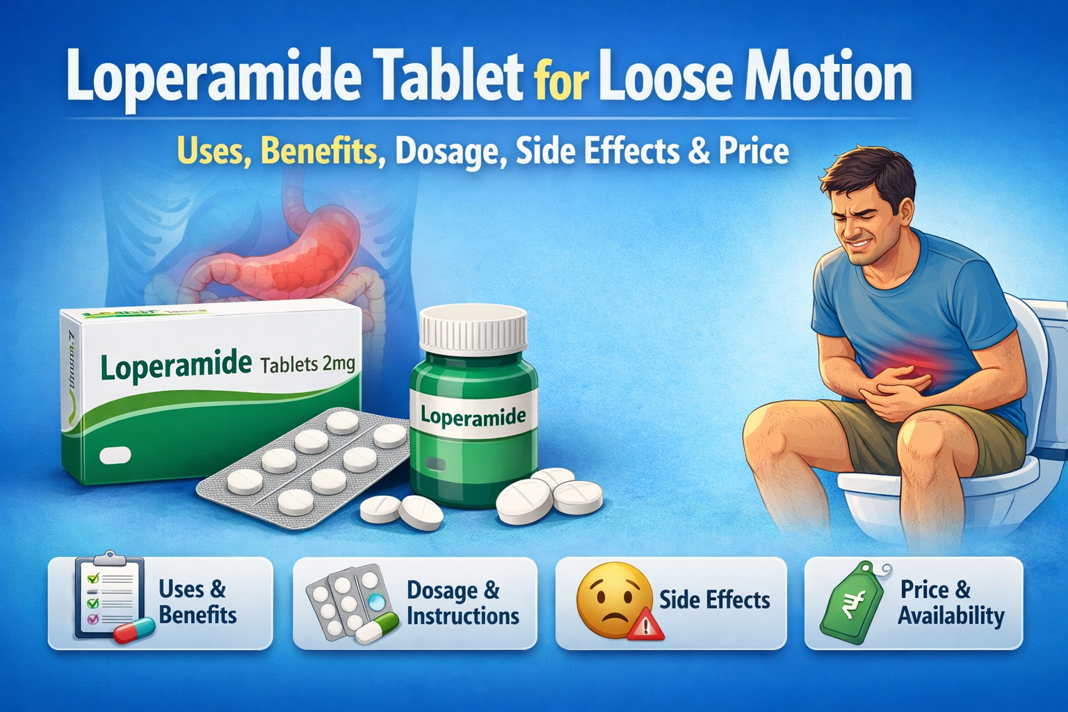 Loperamide Tablet for Loose Motion